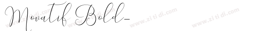Movatif Bold字体转换
